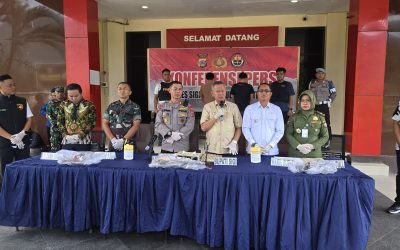 Kepala BBTNLL Turut Hadiri Press Release Hasil Penertiban Aktivitas PETI Desa Tomado di Mako Polres Sigi